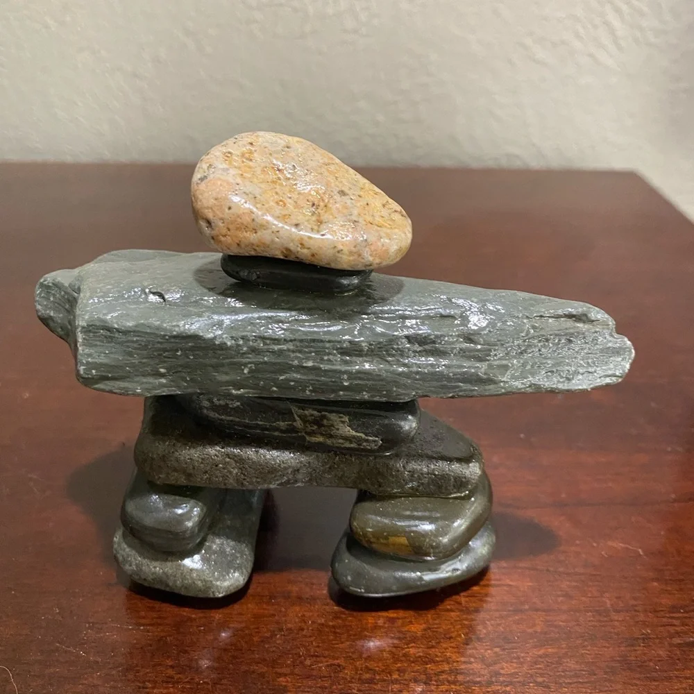 Inukshuk, Natural Stone Sculpture (symbolizes the survival of the Inuit people) - Picture 3 of 11